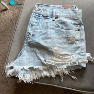 American Eagle Tom Girl Shortie Denim Shorts